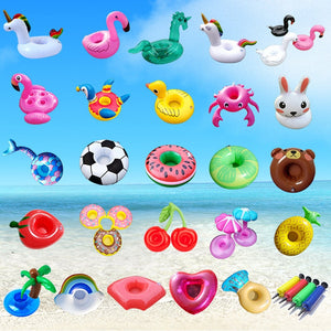 Inflatable Animal Cup Holder Pool Floats